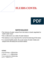 Water Balance, Sodium Balance, Oedema, Osmosis