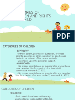 Categories of Children and Rights of A Child (Autosaved)