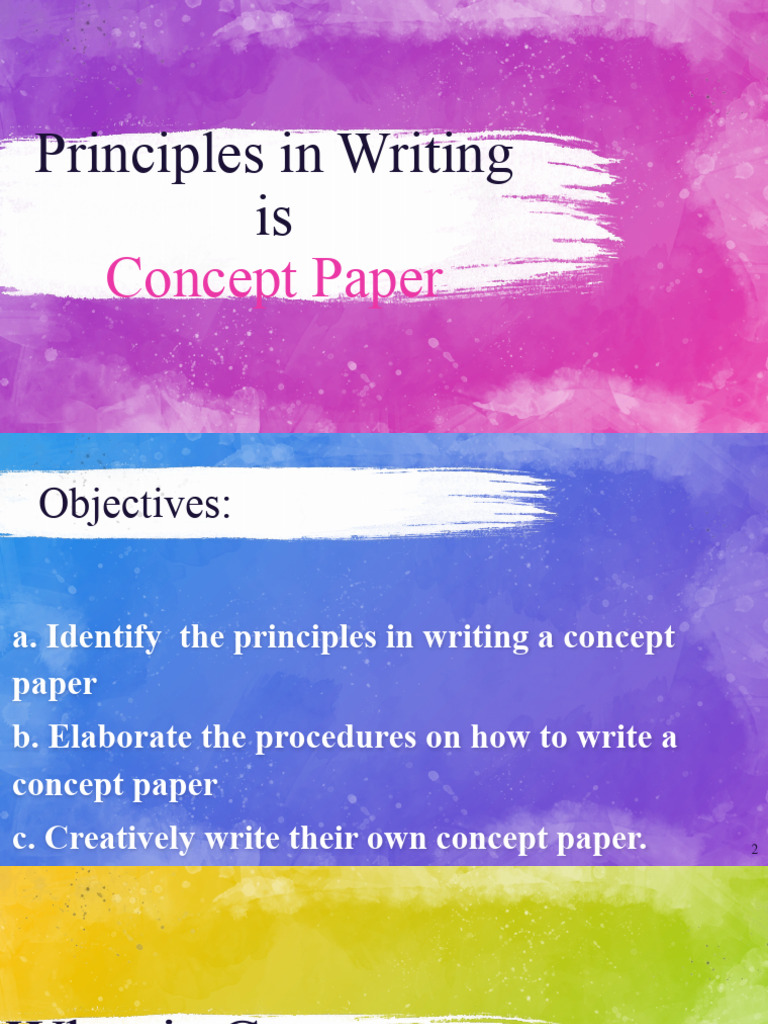 Writing Effective Concept Papers | PDF | Concept | Expert