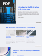 Introduction To Minimalism in Architecture