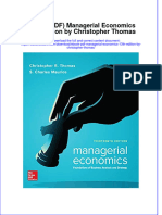 Full Download Ebook Ebook PDF Managerial Economics 13th Edition by Christopher Thomas PDF