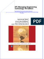 Full Download Ebook Ebook PDF Managing Engineering and Technology 7th Edition PDF
