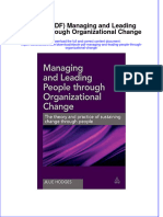 Full Download Ebook Ebook PDF Managing and Leading People Through Organizational Change PDF