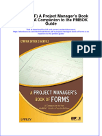 Instant Download Ebook PDF A Project Managers Book of Forms A Companion To The Pmbok Guide PDF Scribd