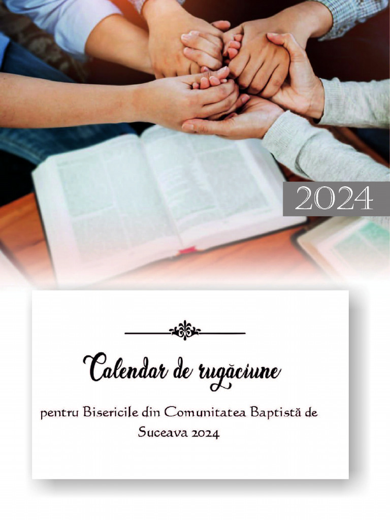 Calendar Rugăciune Biserici Comunitatea de Suceava 2024 | PDF