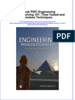 Instant Download Ebook PDF Engineering Problem Solving 101 Time Tested and Timeless Techniques PDF Scribd