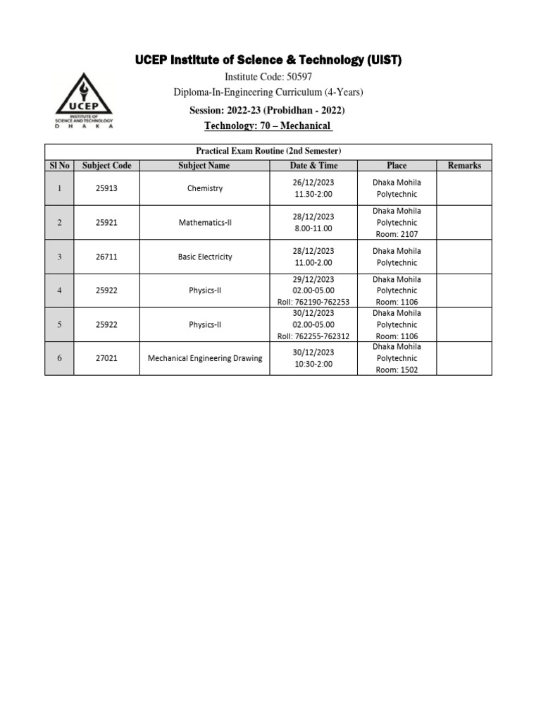Practical Exam Routine 1 Pdf Technology Engineering
