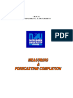 Measuring and Forecasting Completion