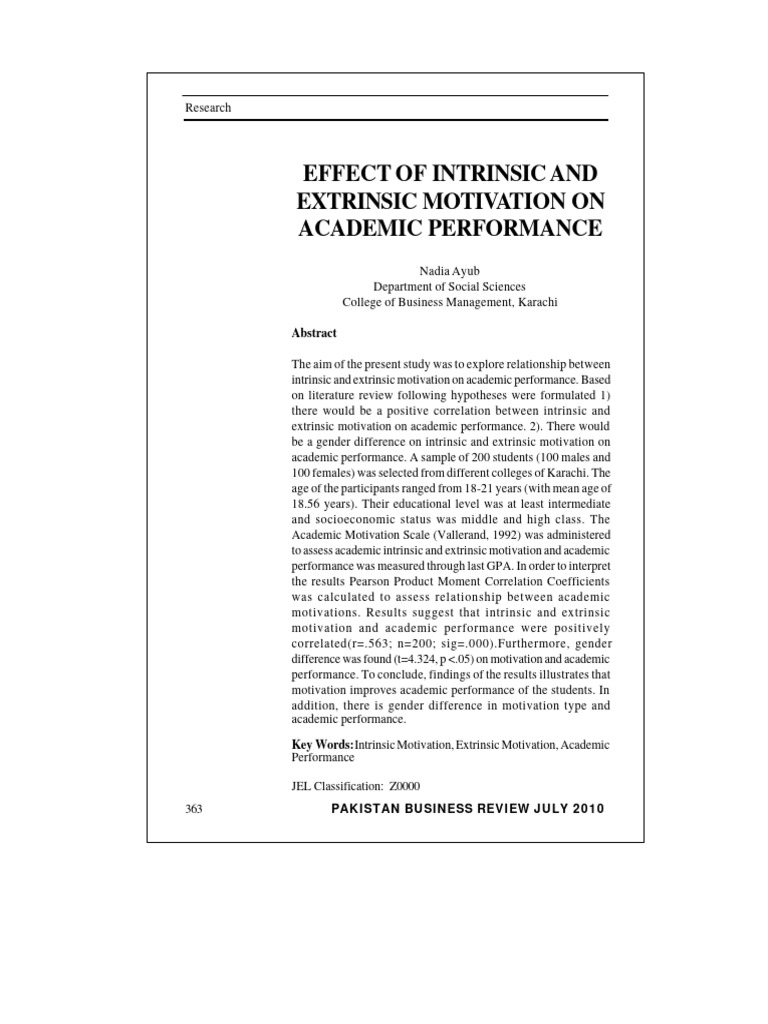 Motivation's Impact on Academic Success | PDF | Motivation | Motivational