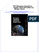 Full Download Ebook Ebook PDF Managing Operations Across The Supply Chain 4th Edition by Morgan Swink PDF
