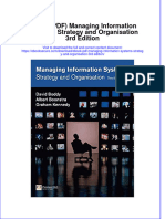 Full Download Ebook Ebook PDF Managing Information Systems Strategy and Organisation 3rd Edition PDF