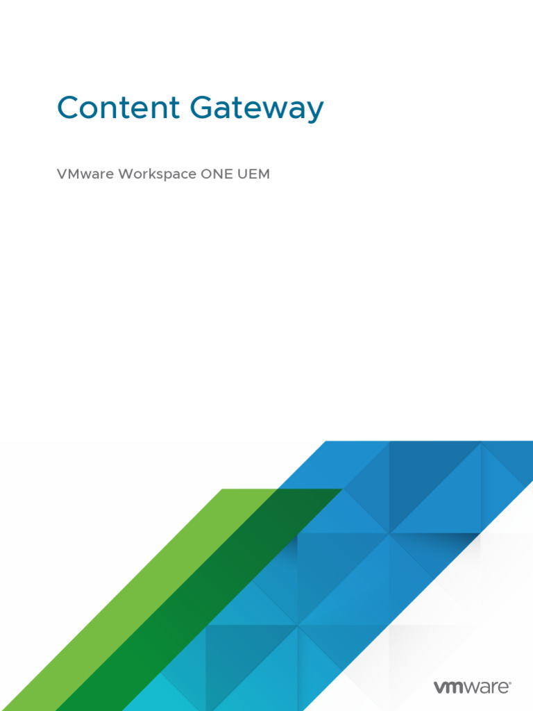 WS1 Content Gateway | PDF | Proxy Server | Load Balancing (Computing)