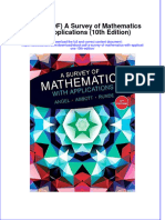 Instant Download Ebook PDF A Survey of Mathematics With Applications 10th Edition PDF Scribd