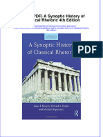 Instant Download Ebook PDF A Synoptic History of Classical Rhetoric 4th Edition PDF Scribd