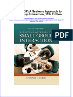 Instant Download Ebook PDF A Systems Approach To Small Group Interaction 11th Edition PDF Scribd