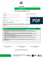 [Appendix C-15] COT-RPMS Inter-observer Agreement Form for T I-III for SY 2023-2024
