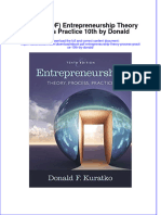 Instant Download Ebook PDF Entrepreneurship Theory Process Practice 10th by Donald PDF Scribd