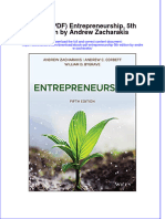 Instant Download Ebook PDF Entrepreneurship 5th Edition by Andrew Zacharakis PDF Scribd