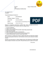 Format Surat Permohonan Sertifikasi Halal NDRC