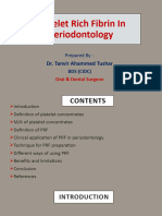 Platelet Rich Fibrin in Periodontology (Dr. Tanvir)