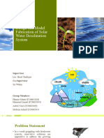 Design and Model Fabrication of Solar Water Desalination