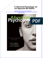 Instant Download Ebook PDF Abnormal Psychology An Integrative Approach 8th Edition PDF Scribd
