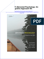 Instant Download Ebook PDF Abnormal Psychology An Integrative Approach 4th PDF Scribd