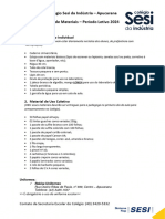 Lista de Material Colégio 2024