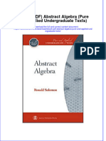 Instant Download Ebook PDF Abstract Algebra Pure and Applied Undergraduate Texts PDF Scribd