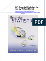 Instant Download Ebook PDF Essential Statistics 1st Edition by William Navidi PDF Scribd