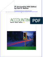 Instant Download Ebook PDF Accounting 26th Edition by Carl S Warren PDF Scribd