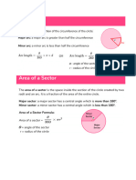 Arc Length and Sector Area