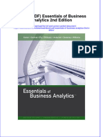 Instant Download Ebook PDF Essentials of Business Analytics 2nd Edition PDF Scribd