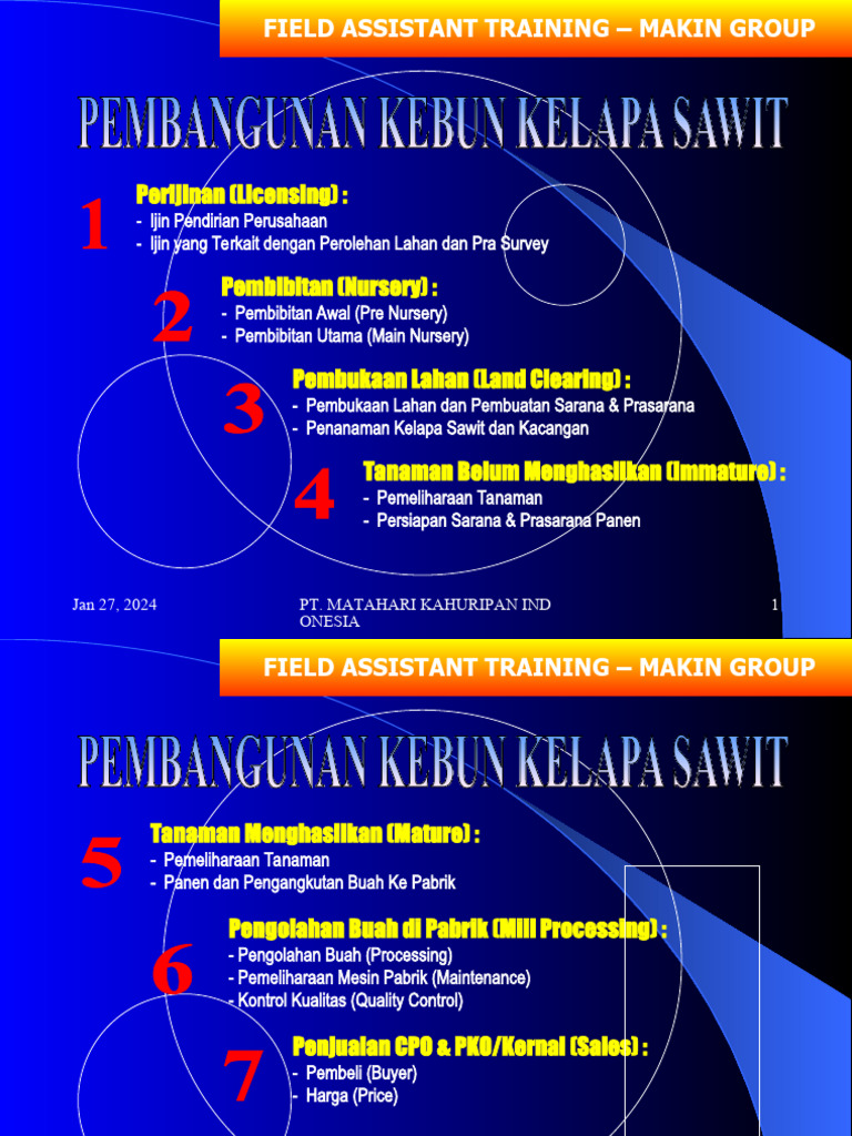 Oil Palm Development Summary Pdf