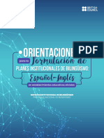 Plan de Implementacion de Bilinguismo en Instituciones Educativas