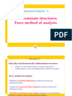 Force Method Indeterminate Structure