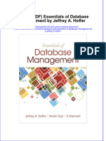 Instant Download Ebook PDF Essentials of Database Management by Jeffrey A Hoffer PDF Scribd