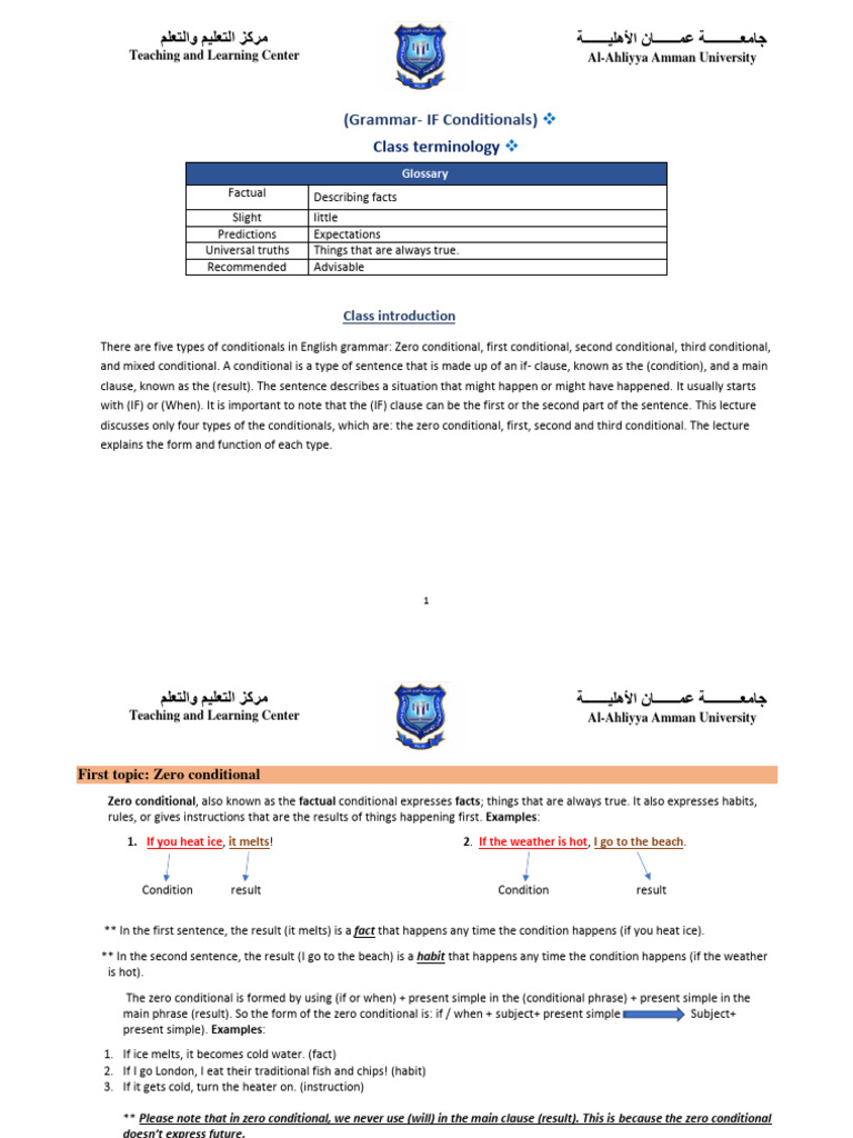 IF Conditionals | Download Free PDF | Language Mechanics | Grammar