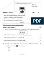 Grade 4 Mathematics Paper 1 Final Examination 2019