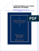 Instant Download Ebook PDF Administrative Law Cases and Materials 7th Edition PDF Scribd