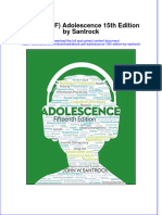 Instant Download Ebook PDF Adolescence 15th Edition by Santrock PDF Scribd