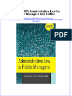 Instant Download Ebook PDF Administrative Law For Public Managers 2nd Edition PDF Scribd