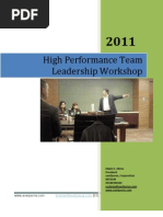 Ed Ebreo - High Performance Team Leadership Workshop