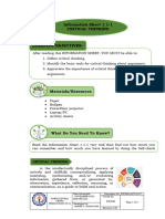 Information Sheet 1. Critical Thinking