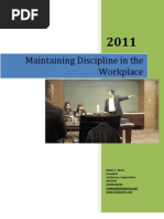 Ed Ebreo - Maintaining Discipline in The Workplace Workshop