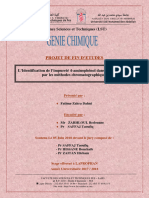 L'Identification de L'impureté 4-Aminophénol Dans Le Paracétamol Par Les Méthodes Chromatographiques - Fatima-Zahra DAHNI