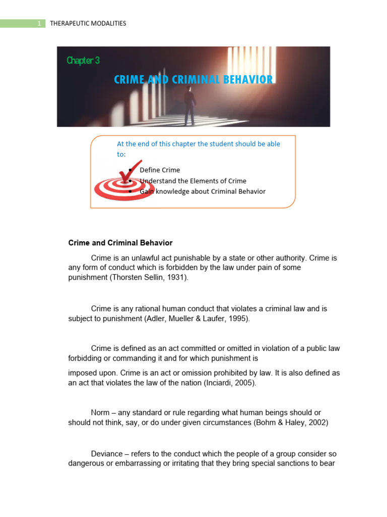 Crime & Criminal Behavior Guide | PDF | Mens Rea | Crimes