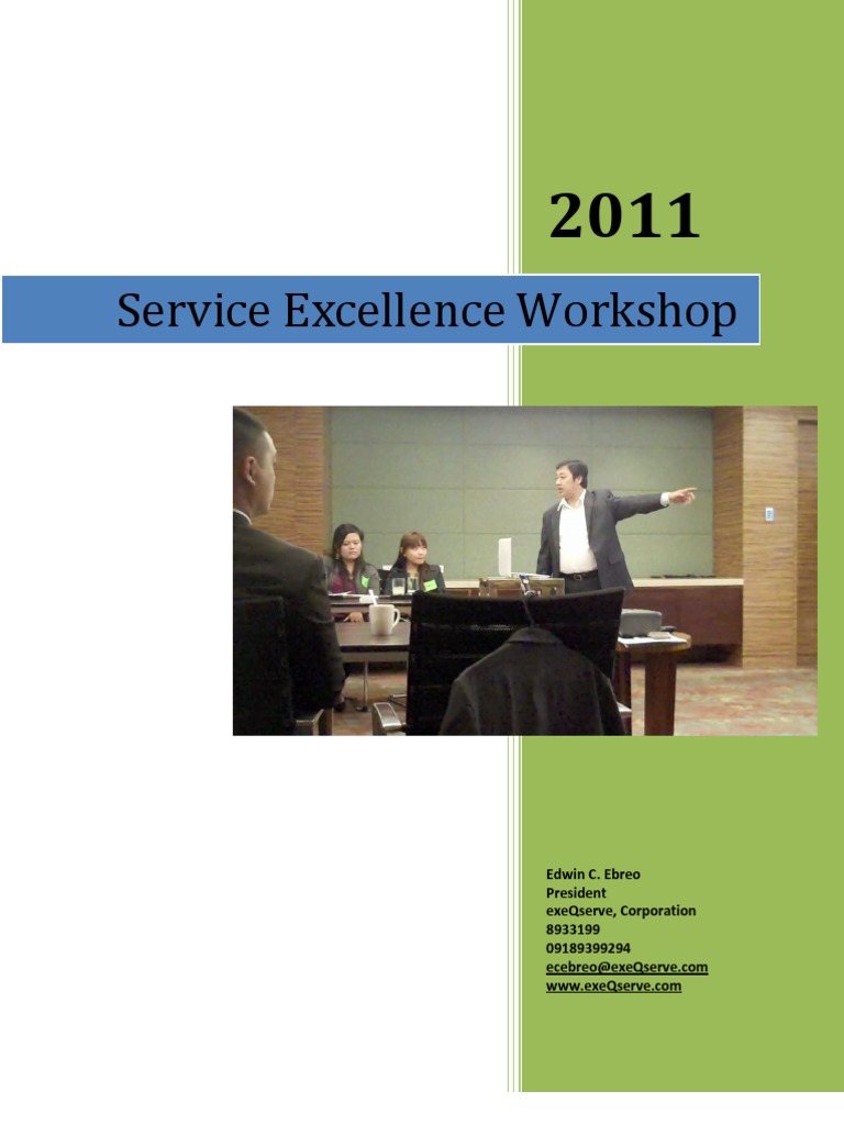 Service Excellence Workshop Overview | PDF | Organization Development ...