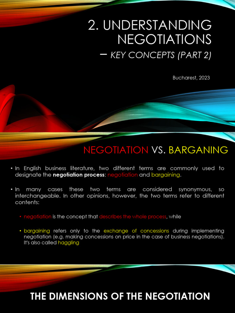 Key Concepts in Negotiation Strategies | PDF | Negotiation | Bargaining
