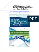 Instant Download Ebook PDF Advanced Health Assessment Clinical Diagnosis in Primary Care 6th Edition PDF Scribd